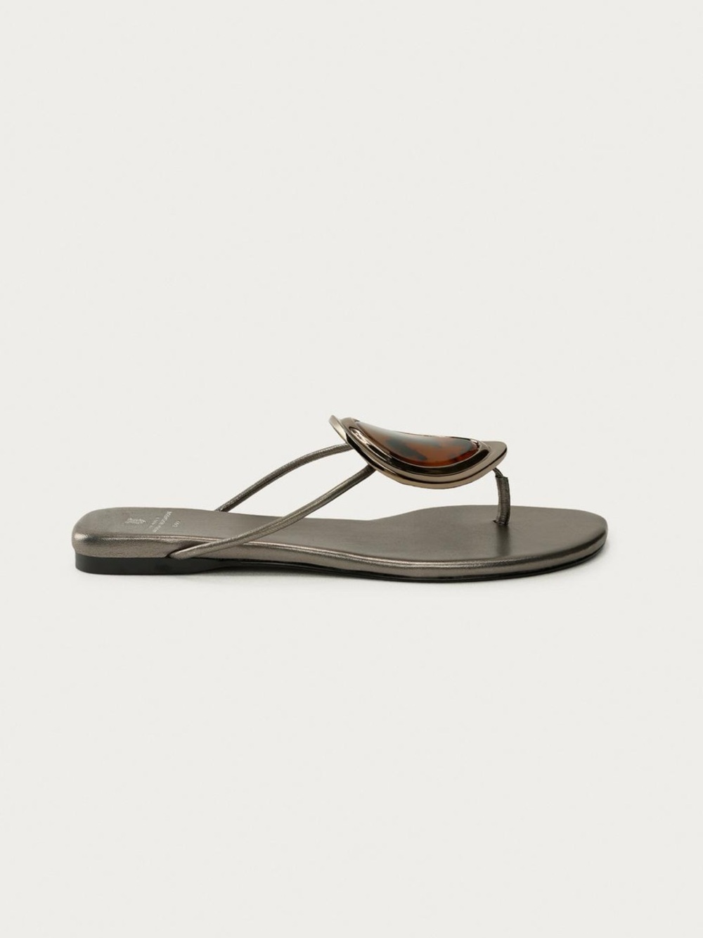 Zara x Marisa berenson flat leather sandals - Picture 2 of 9